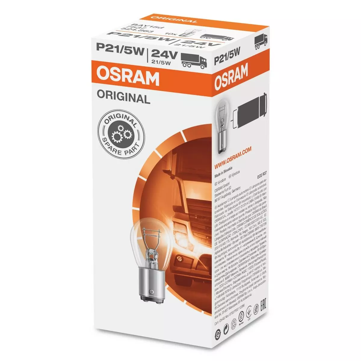 Osram Polttimo, Vilkkuvalo Mercedes-Benz,Volvo,Man 7537